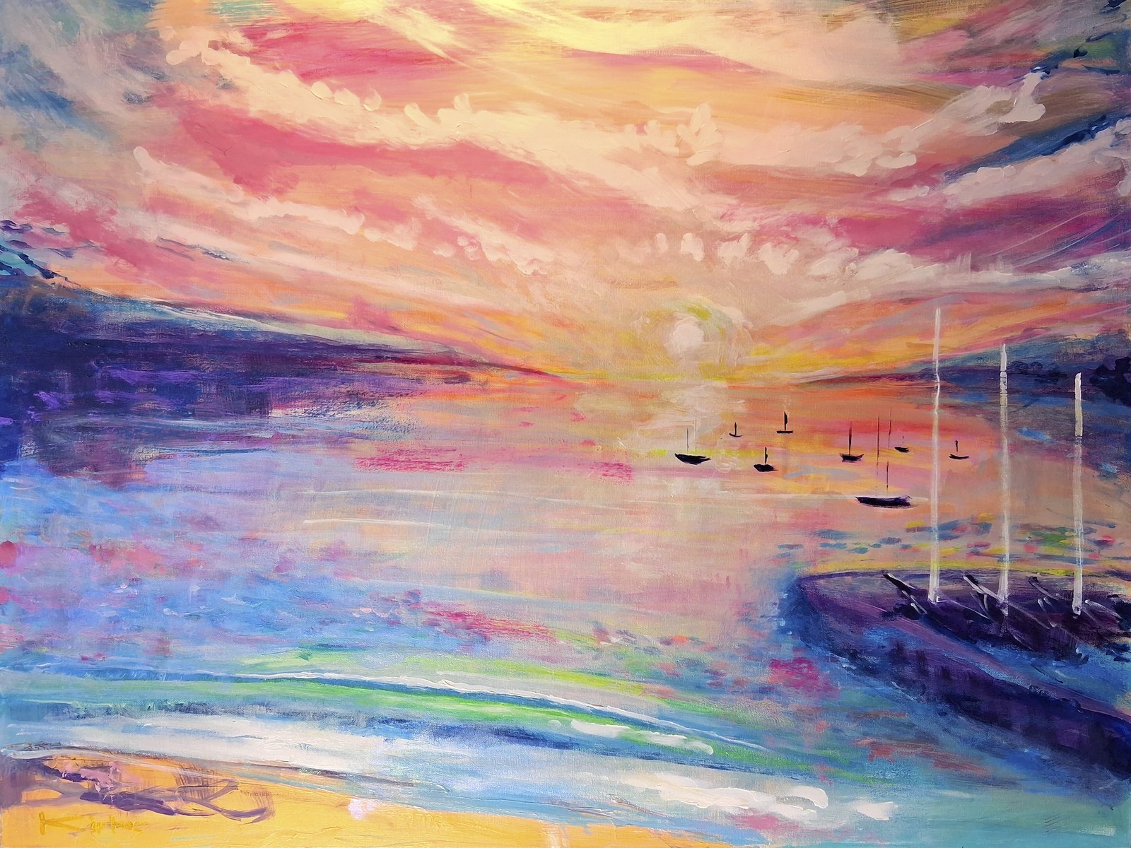 505 Sunset by Kirk Boes, printed by Maui Digital Imaging.